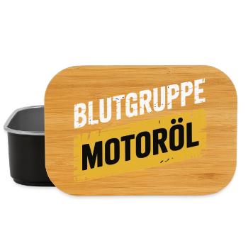 Groupe sanguin : conception du tournevis à huile moteur - Boîte à goûter - noir - Devant
