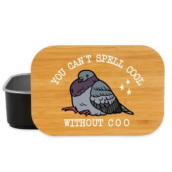 Taube Can’t Spell Cool - Lunch Box - Schwarz - Vorne