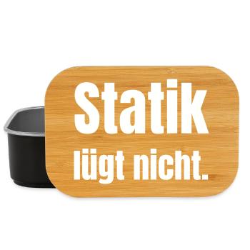 Statics does not lie. - Lunch Box - black - Front