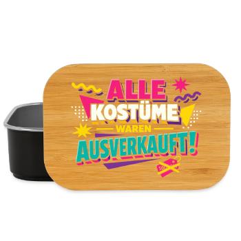 Alle Kostüme Waren Ausverkauft Fasching - Lunch Box - Schwarz - Vorne