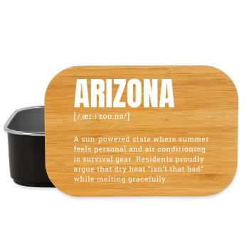 Arizona Solar Power Graph - Lunch Box - black - Front