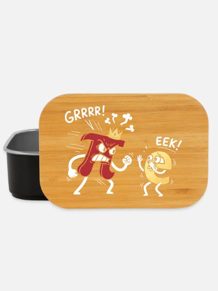 Mathematik Konstanten Pi bedroht e Comic - Lunch Box - Schwarz