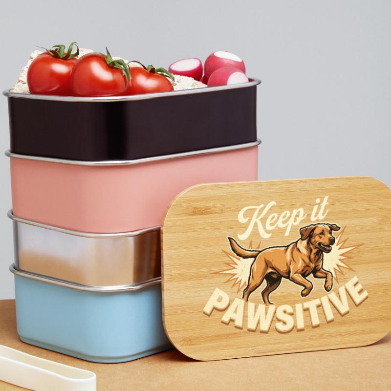 Keep it Pawsitive Foxred Labrador Retro Lunch Box