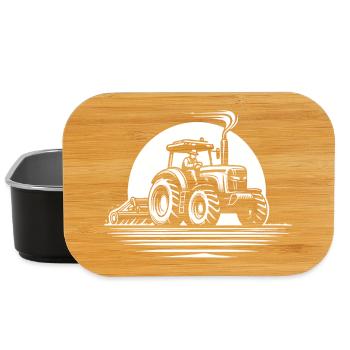 Cooles Traktor Design für echte Landwirte - Lunch Box - Schwarz - Vorne