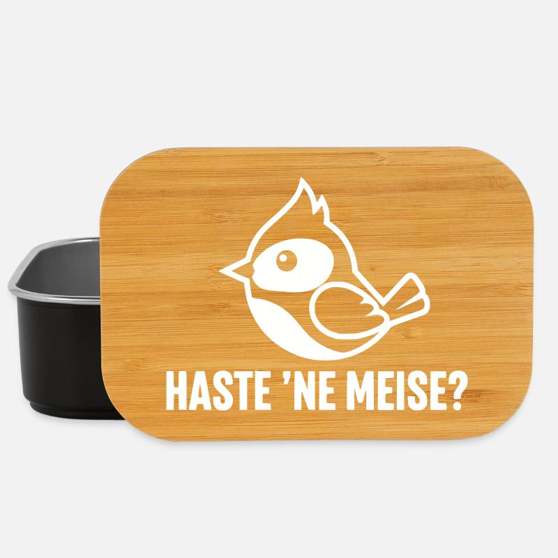 Haste ne Illustration d’oiseau - Boîte à goûter - noir