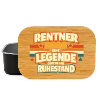 Retraité 2026 : J’ai terminé mon cadeau de retraite - Boîte à goûter - noir - Devant