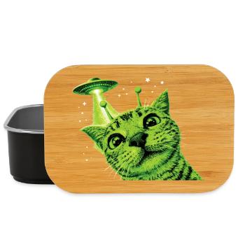 OVNI Alien Cat - Boîte à goûter - noir - Devant