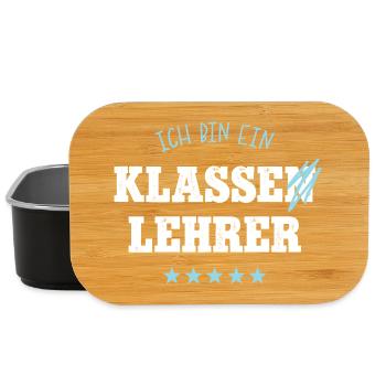 Klassenlehrer Schule Spruch Abschied Bester Lehrer - Lunch Box - Schwarz - Vorne