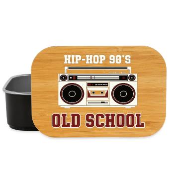 Hip Hop 90s Old School DJ Vinyl - Lunch Box - black - Front