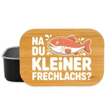 Na Du Kleiner Frechlachs Gamer Lachs Meme Zocker - Lunch Box - Schwarz - Vorne