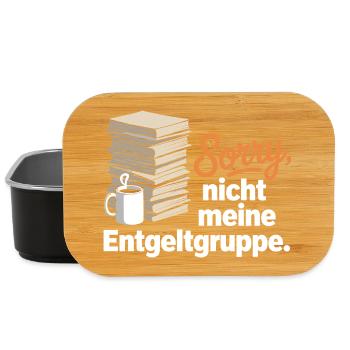 Sorry Nicht Meine Entgeltgruppe Beamte TVöD Büro - Lunch Box - Schwarz - Vorne