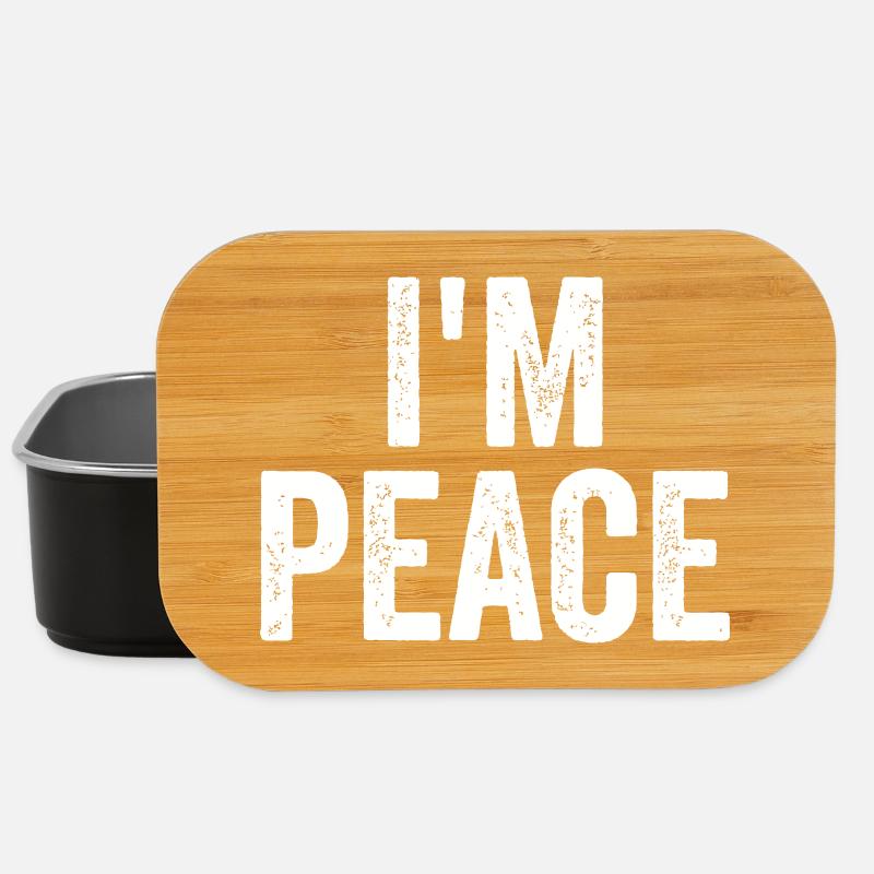 I Am Peace - Lunch Box - black