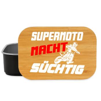Supermoto_macht_suechtig - Lunch Box - Schwarz - Vorne