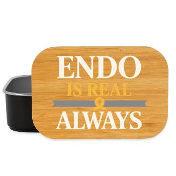 Sensibilisation à l’endométriose Guerrier de l’endo - Boîte à goûter - noir - Devant
