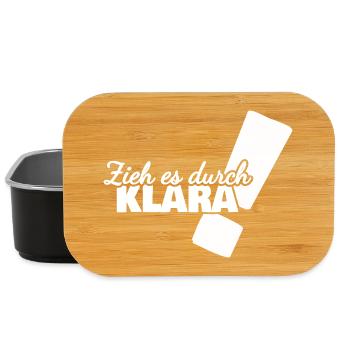 Geschenk für Klara - Lunch Box - Schwarz - Vorne