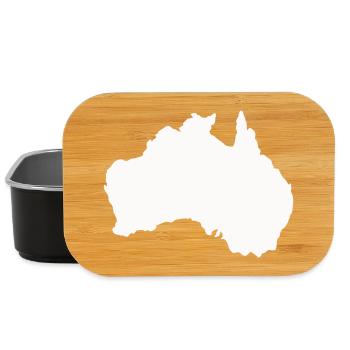 Australien Silhouette Minimal - Lunch Box - Schwarz - Vorne