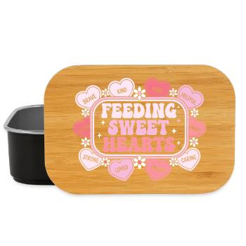 Caring Hearts: Education and Love - Lunch Box - black - Front