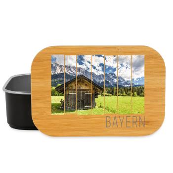 Garmisch Partenkirchen in Bayern Alpen Panorama - Lunch Box - Schwarz - Vorne