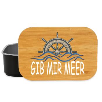 Gib mir Meer - Lunch Box - Schwarz - Vorne