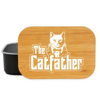 The Catfather Katzenpapa Katzenbesitzer  - Lunch Box - Schwarz - Vorne