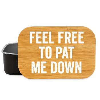 You are welcome to feel me. Security Control - Lunch Box - black - Front