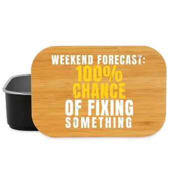 Weekend Forecast  Funny DIY - Lunch Box - black - Front