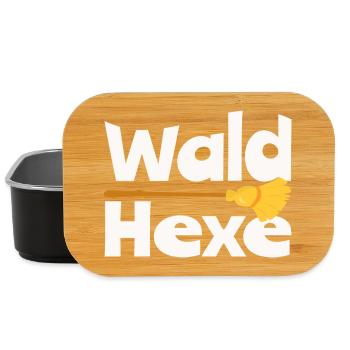 Wald Hexe Besen Natur Hexerei Fantasy Design - Lunch Box - Schwarz - Vorne