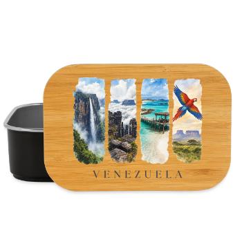 Voyage au Venezuela – Cascade en Amérique du Sud et Nature - Boîte à goûter - noir - Devant