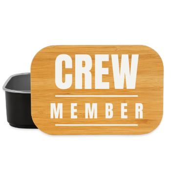 Crew Member Bold Team Staff Event Festival Gruppe - Lunch Box - Schwarz - Vorne