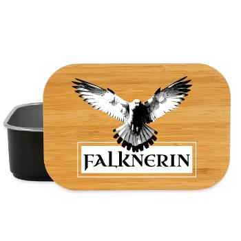 Falconer Eagle Falcon Falconry Sign - Lunch Box - black - Front