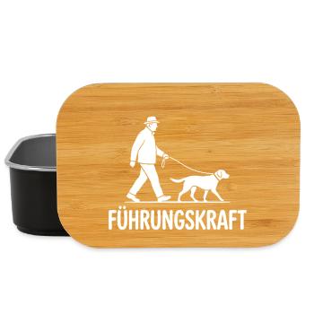 Hund Führungskraft Herrchen Hunde Gassi Gehen - Lunch Box - Schwarz - Vorne