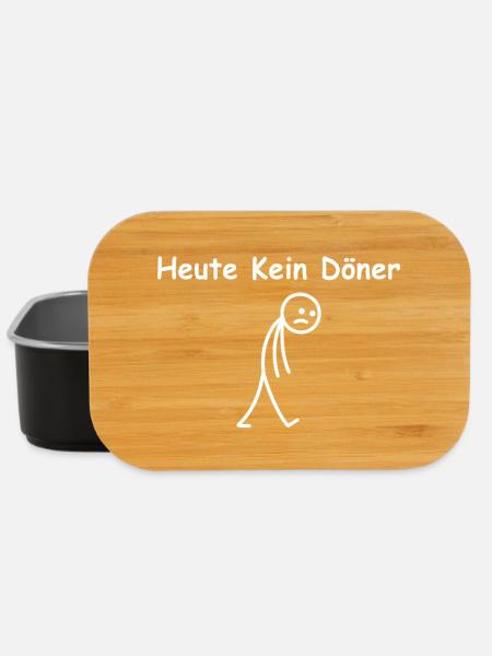 Heute kein Döner Dönerliebhaber - Lunch Box - Schwarz