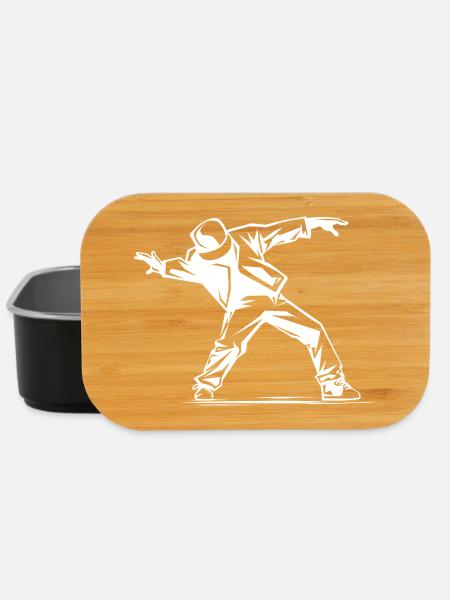 Breakdancer Skizze - Lunch Box - Schwarz