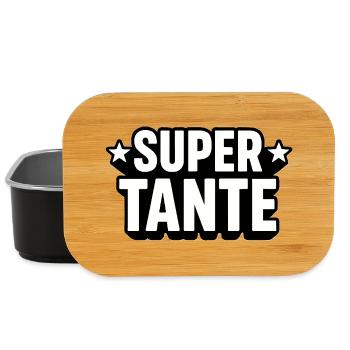 Super Tante T-Shirt für tolle Schwestern - Lunch Box - Schwarz - Vorne