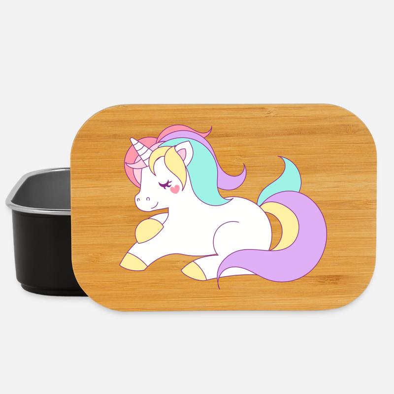 Einhorn - Lunch Box - Schwarz