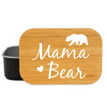 Mama Bär - Mama Bear - Lunch Box - Schwarz - Vorne