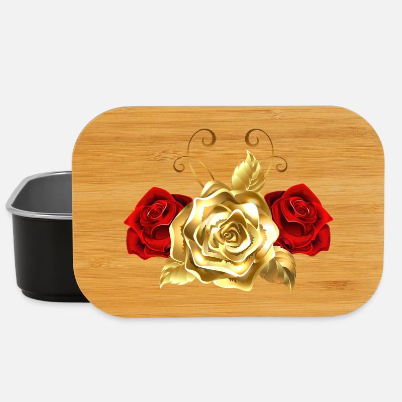 Golden Rose - Lunch Box - black
