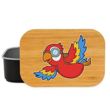 Papagei Brille  - Lunch Box - Schwarz - Vorne