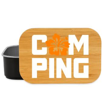 Camping Hawai Urlaub Van Life Camper Wohnmobil Fan - Lunch Box - Schwarz - Vorne