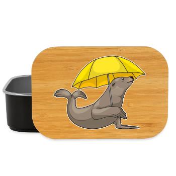 Seehund Regenschirm - Lunch Box - Schwarz - Vorne