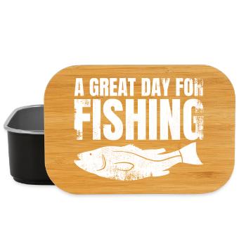 A great day of fishing - Lunch Box - black - Front