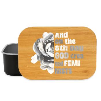 And on the 8th day God created Feminists - Lunch Box - Schwarz - Vorne