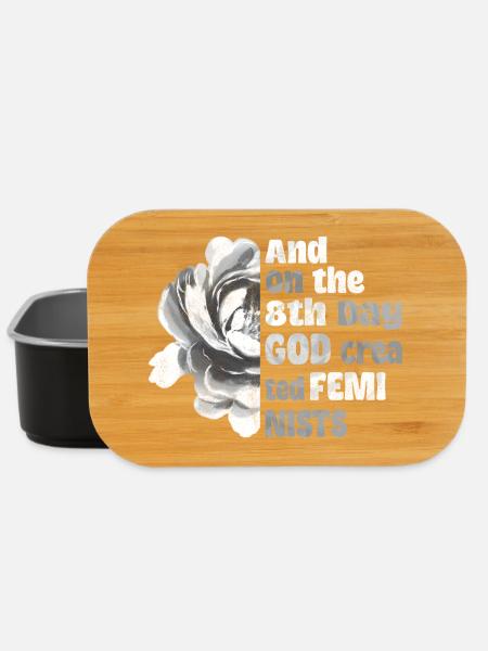 And on the 8th day God created Feminists - Lunch Box - Schwarz