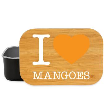 I LOVE MANGOES Mangos - Lunch Box - Schwarz - Vorne