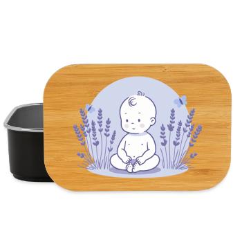 Bébé en lavande - Boîte à goûter - noir - Devant