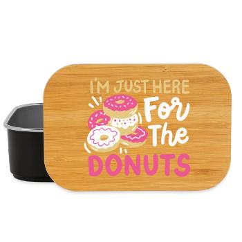 Donuts Donut-Liebhaber - Lunch Box - Schwarz - Vorne