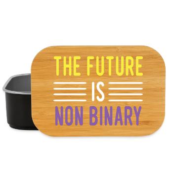 LGBTQ Pride Month - The future is non-binary - Lunch Box - black - Front