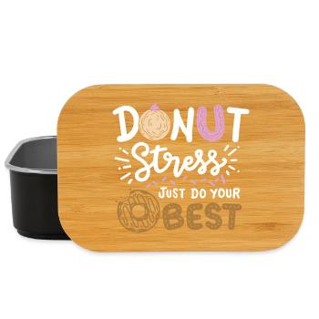 Donut-Testtag - Lunch Box - Schwarz - Vorne