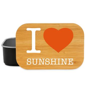 I LOVE SUNSHINE Sonne - Lunch Box - Schwarz - Vorne