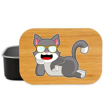 Lunettes de soleil chat - Boîte à goûter - noir - Devant